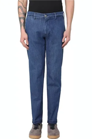 RE-HASH Uomo, Pantaloni, Blu, W33, new