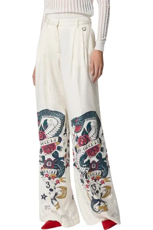 John Richmond Donna, Pantaloni, Bianco, XS, new