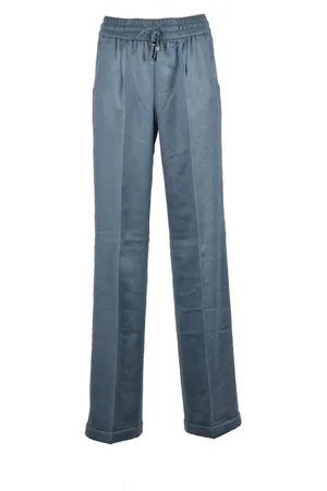 Kiton Donna, Pantaloni, Blu, XS, new