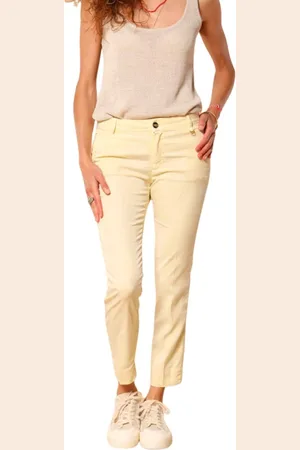 Masons Donna, Pantaloni, Giallo, M, new