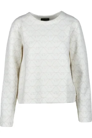 Emporio Armani Donna, Felpe, Bianco, M, new
