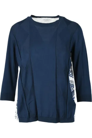 BALLANTYNE Donna, Maglie, Blu, L, new