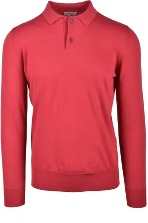 BALLANTYNE Uomo, Top, Rosso, 2Xl, new