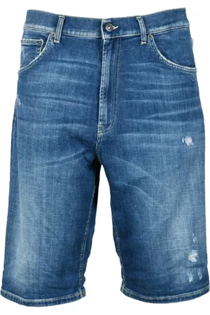 Dondup Uomo, Pantaloncini, Blu, W33, new