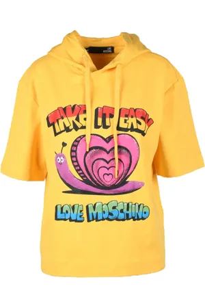 Moschino Donna, Felpe, Giallo, XS, new
