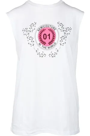 SEMICOUTURE Donna, Top, Bianco, M, new