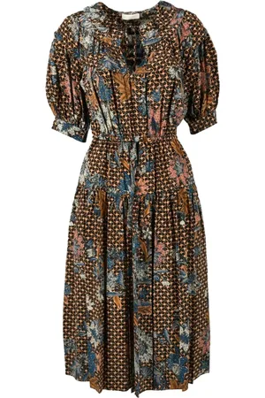 ULLA JOHNSON Donna, Abiti, Multicolore, L, new
