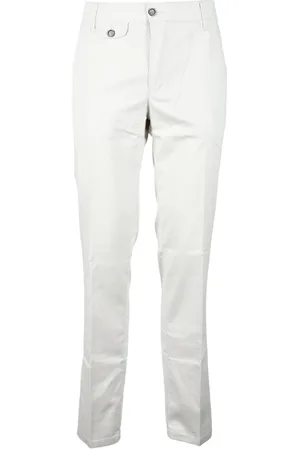 Club of Comfort Uomo, Pantaloni, Bianco, L, new