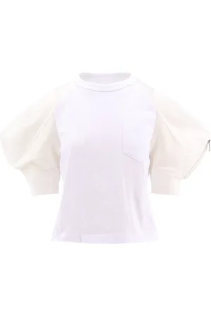 SACAI Donna, Top, Bianco, S, new