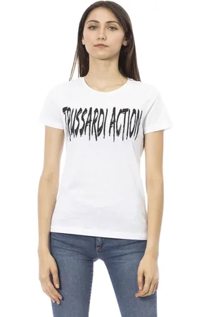 Trussardi Donna, Top, Bianco, S, new