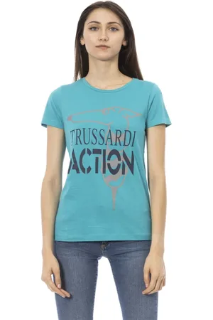 Trussardi Donna, Top, Blu, XS, new