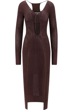 ANDREA ADAMO Donna, Abiti, Marrone, S, new