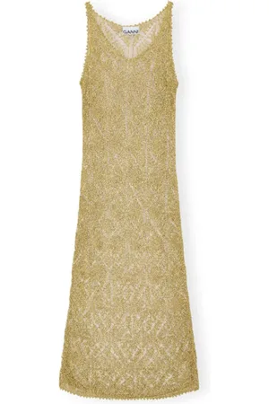 Ganni Donna, Abiti, Giallo, S, new