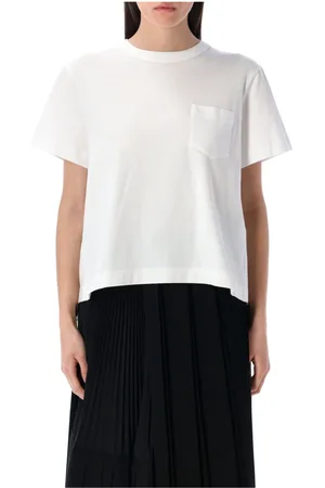 SACAI Donna, Top, Bianco, M, new