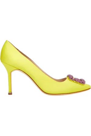Manolo Blahnik Donna, Scarpe, Giallo, 36 EU, new