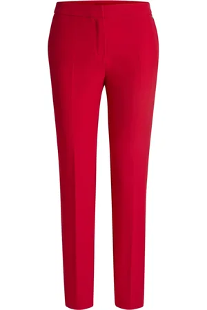HUGO BOSS Donna, Pantaloni, Rosso, M, new