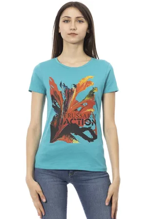 Trussardi Donna, Top, Blu, M, new