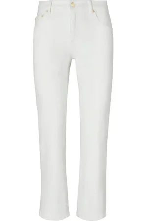 Tory Burch Donna, Jeans, Bianco, W26, new