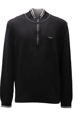 Aeronautica Militare Uomo, Maglie, Nero, S, new