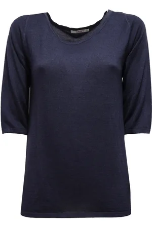 KANGRA CASHMERE Donna, Maglie, Blu, L, new