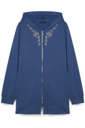 Fiorella rubino Donna, Felpe, Blu, L, new