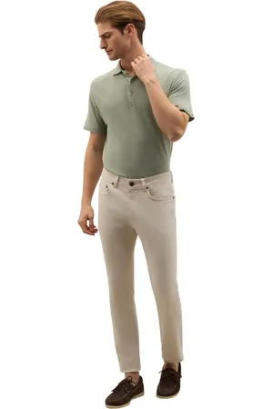 Boglioli Uomo, Pantaloni, Bianco, W33, new