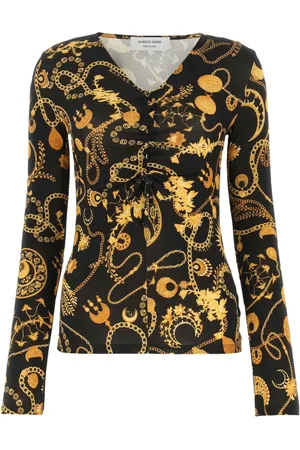 Marine Serre Donna, Top, Multicolore, S, new