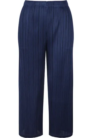 Issey Miyake Donna, Pantaloni, Blu, L, new