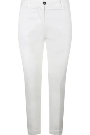 Nine In The Morning Donna, Pantaloni, Bianco, W27, new