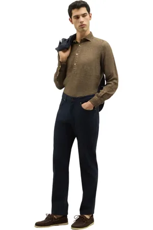 Boglioli Uomo, Pantaloni, Blu, W33, new
