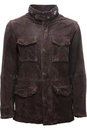 THE JACK LEATHERS Uomo, Giacche, Marrone, M, new