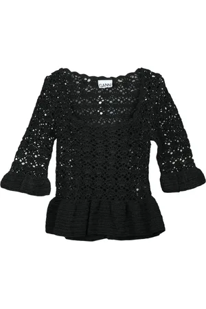 Ganni Donna, Maglie, Nero, XS, new