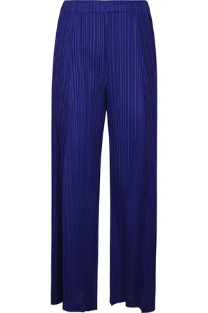 Issey Miyake Donna, Pantaloni, Blu, XL, new