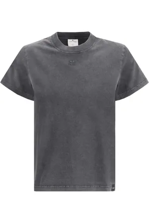 Courrèges Donna, Top, Grigio, S, new