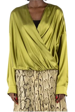 DRIES VAN NOTEN Donna, Camicette , Verde, S, new