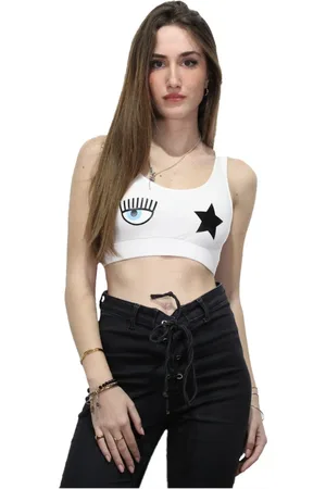 Chiara Ferragni Donna, Top, Bianco, S, new