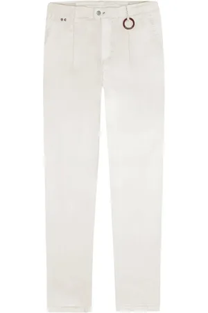 sartoria tramarossa Uomo, Pantaloni, Bianco, W36, new