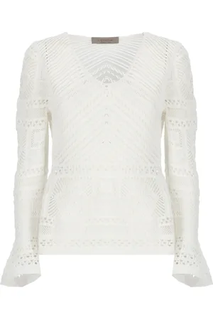 D.EXTERIOR Donna, Maglie, Bianco, XS, new