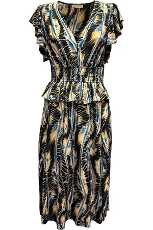 ULLA JOHNSON Donna, Abiti, Multicolore, M, new