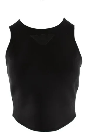 Emporio Armani Donna, Top, Nero, L, new