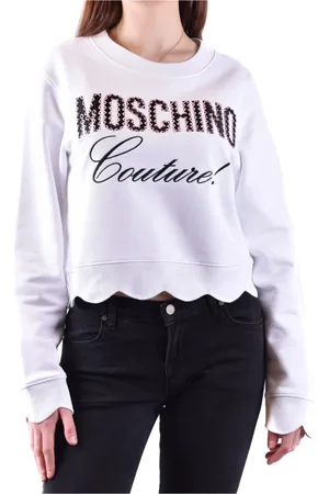 Moschino Donna, Felpe, Bianco, S, new