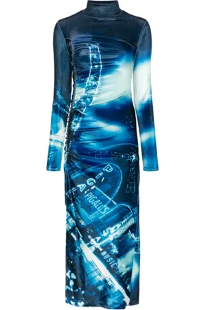 Jean Paul Gaultier Donna, Abiti, Blu, XS, new