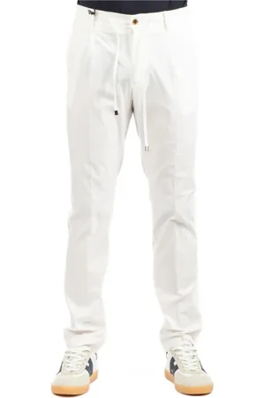 Berwich Uomo, Pantaloni, Bianco, XL, new