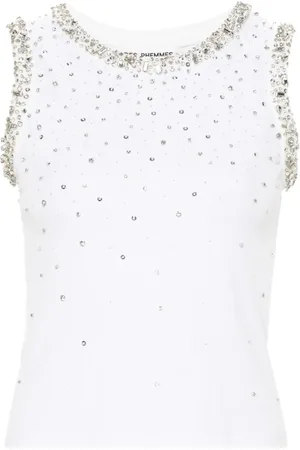 Des Phemmes Donna, Top, Bianco, S, new