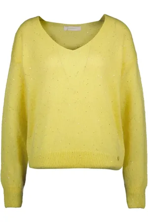 AMELIE & AMELIE Donna, Maglie, Giallo, Taglia unica, new
