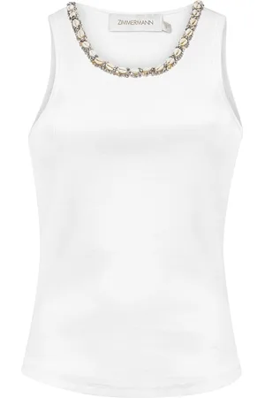 ZIMMERMANN Donna, Top, Bianco, L, new