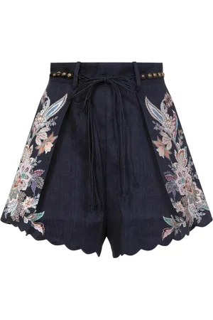 ZIMMERMANN Donna, Pantaloncini, Blu, XS, new
