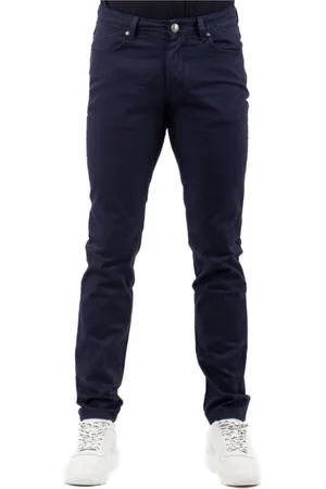 RE-HASH Uomo, Pantaloni, Blu, W35, new