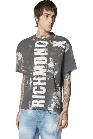 John Richmond Uomo, Top, Grigio, XL, new