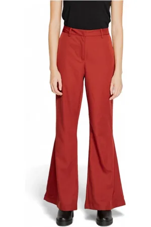 VERO MODA Donna, Pantaloni, Rosso, S L32, new
